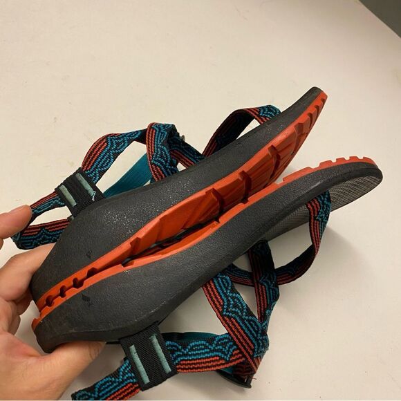 Chaco Z cloud blue orange women’s hiking walking water sandals 8 - Picture 5 of 8